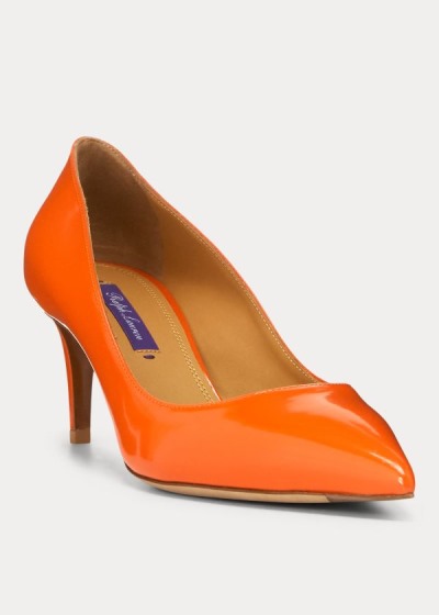 Ralph Lauren Dinah Patent Calfskin Pumps Dame Danmark (BNHXO8276)